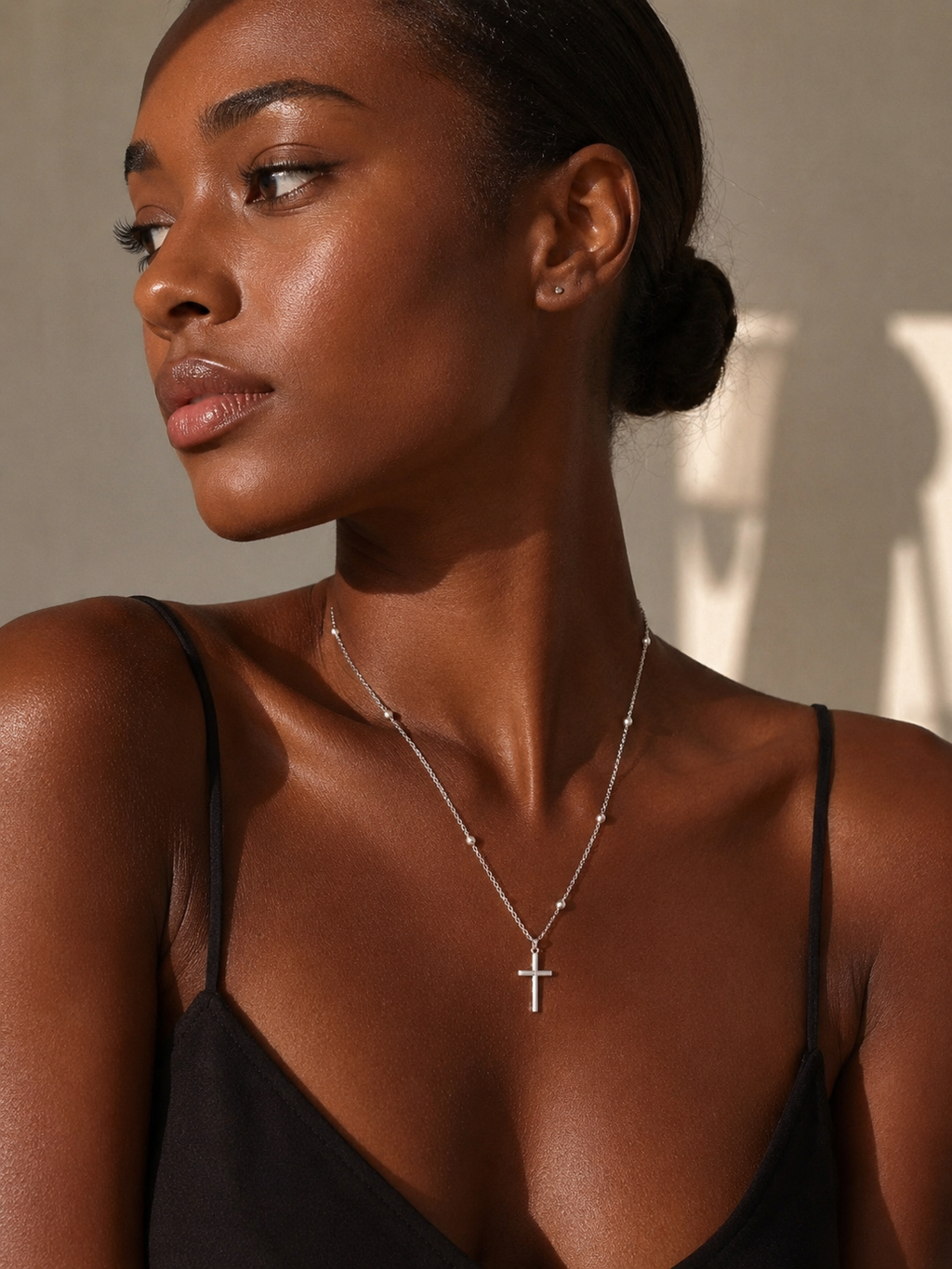 Collier Croix Épurée Argent 925