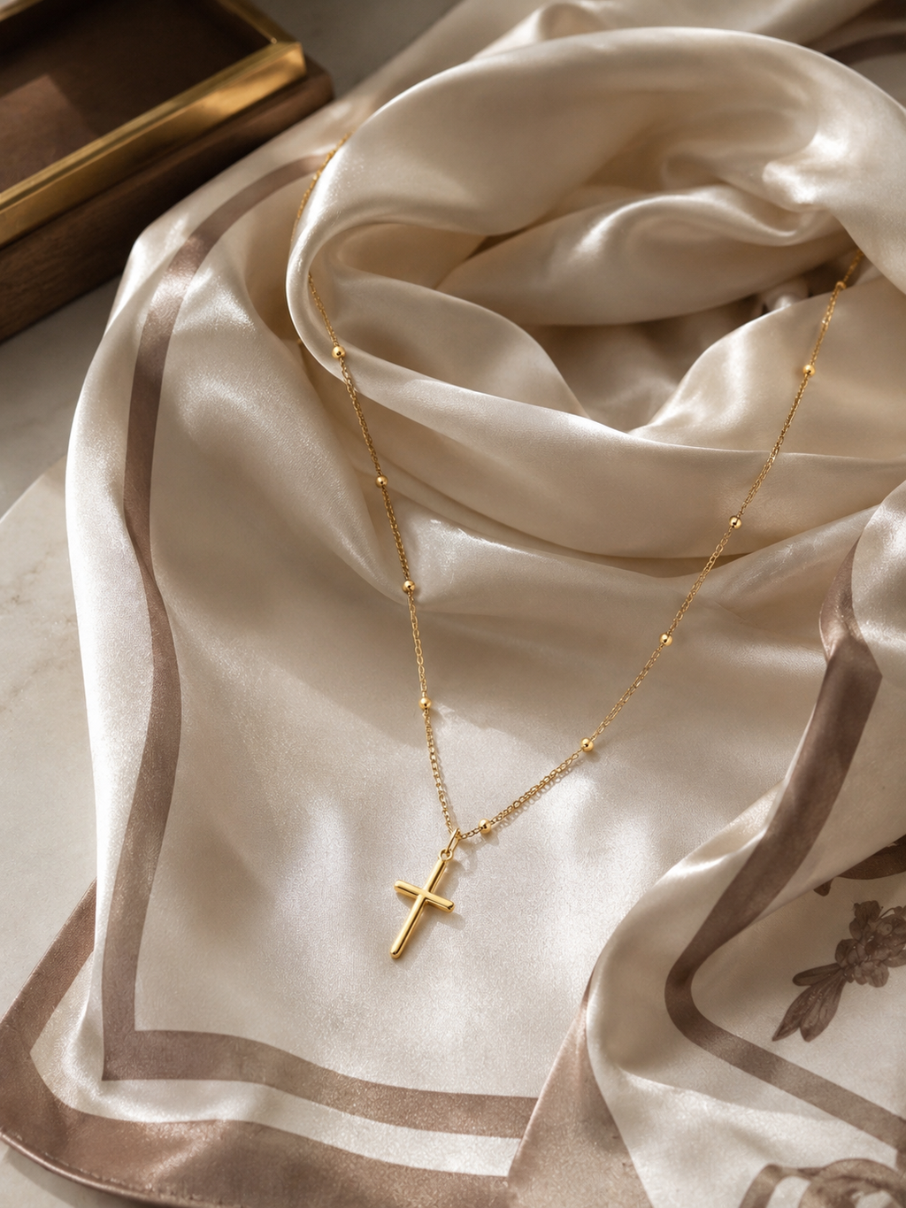 Collier Croix Épurée Argent 925