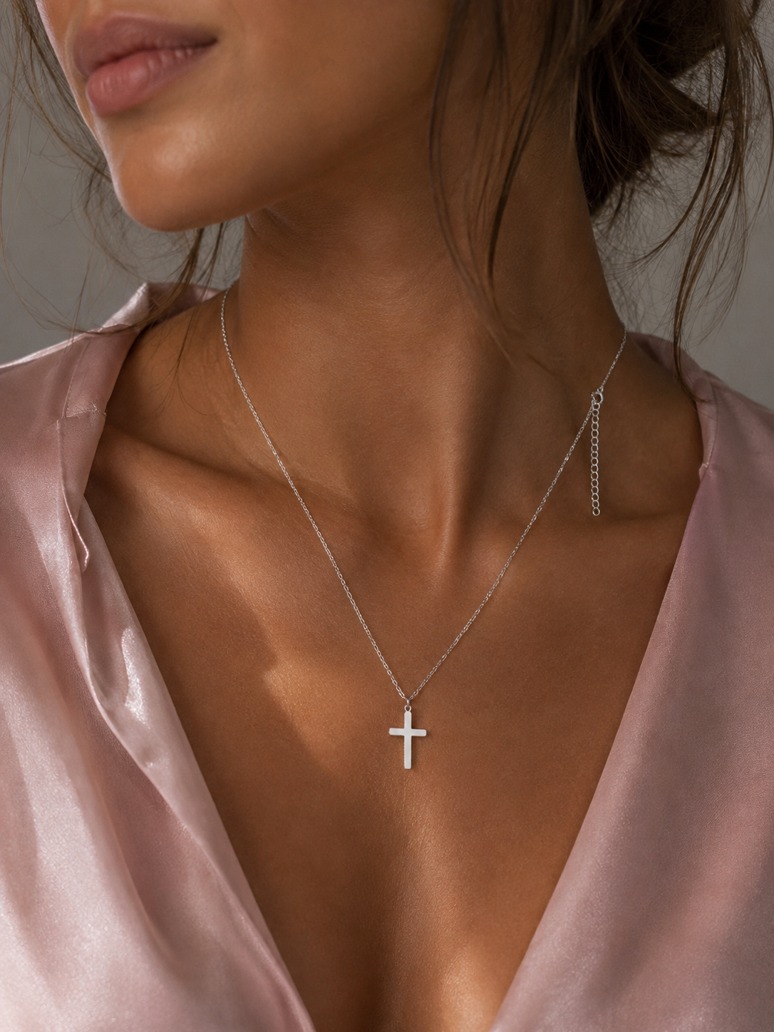 Collier Croix Éternelle Plaqué Or 18K