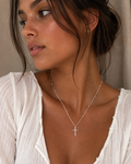 Collier Croix Épurée Argent 925